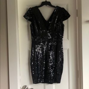 Black sequin dress